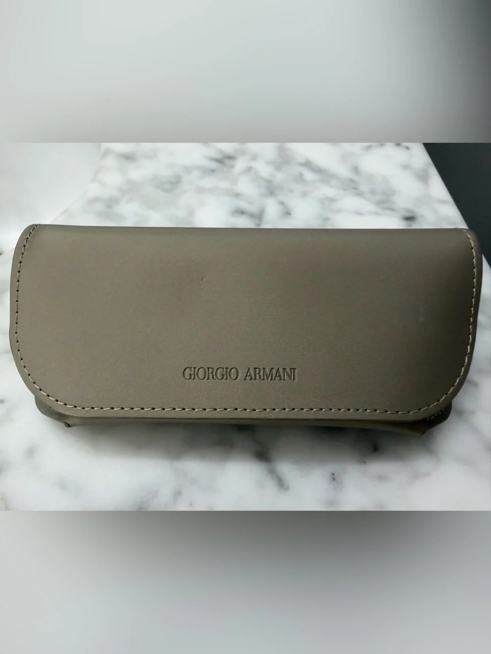 Giorgio Armani Sunglasses Case gray/beige